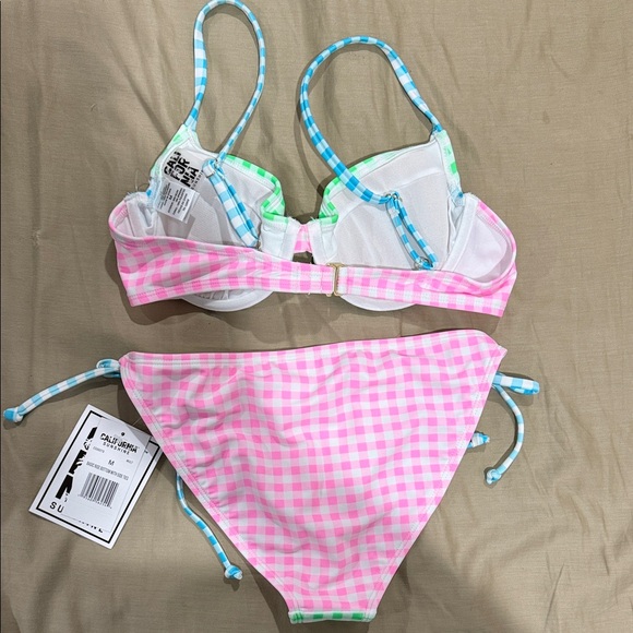 Colorful Gingham Bikini Set - Picture 6 of 6
